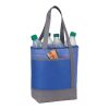Chrome Non-Woven 9 Can Lunch Cooler Transparent Royal Blue | No Imprint | not available | not available