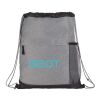Heather Melange Drawstring Bag Graphite | No Imprint | not available | not available