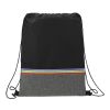 Rainbow RPET Drawstring Bag Black | No Imprint | not available | not available