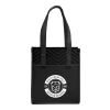 Printed Chevron Non-Woven Shopper Tote Black | No Imprint | not available | not available