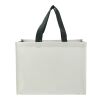 RPET Laminated Matte Shopper Tote Natural-Forest Green | No Imprint | not available | not available