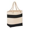 Rope Handle 16oz Cotton Canvas Tote Standard | Black | No Imprint | not available | not available