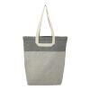 Recycled Cotton U-Handle Book Tote Standard | Natural-Black | No Imprint | not available | not available