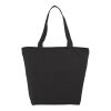 Maine 8oz Cotton Canvas Zippered Tote Standard | Black | No Imprint | not available | not available