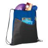 Rivers Non-Woven Drawstring Bag Royal Blue | No Imprint | not available | not available