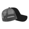 Cap America Two-Tone Trucker Mesh Back Cap Black-Charcoal