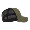 Cap America Trucker Mesh Back Cap Army Green-Black