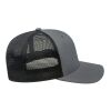 Cap America Premium Trucker Mesh Back Cap Gray-Black | Embroidery | - Across Left Side Seam | 4.00 Inches × 1.50 Inches