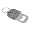 The Goods Recycled Felt Bottle Opener Standard | Gray | No Imprint | not available | not available