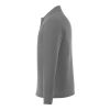 Men's MORI Long Sleeve Polo Steel Grey | S