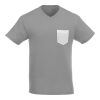Men's MONROE Short Sleeve Pocket Tee Gray-White | S