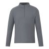 EVANS Eco Knit Quarter Zip - Men's Standard | Steel Grey | 2XL | 1-color Apparel Digital Transfer | CHEST,Vertical - Centered on Right Chest | 2.50 Inches × 7.00 Inches