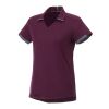 Women's CERRADO SS Polo Standard | Wine Red-Grey Storm | M | No Imprint | not available | not available