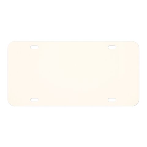 Aluminum Custom License Plate White | No Imprint | not available | not available