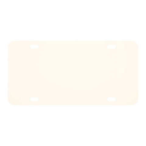 Custom License Plate 0.075 White | No Imprint | not available | not available
