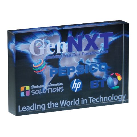 SMALL FREESTANDING BLOCK AWARD White | No Imprint