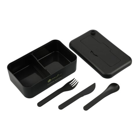 Bamboo Fiber Lunch Box with Utensil Pocket Onyx