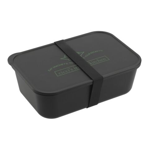 PLA Bento Box with Band and Utensils Black | No Imprint | not available | not available
