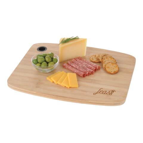 FSC Large Bamboo Cutting Board with Silicone Grip Standard | Black | No Imprint | not available | not available