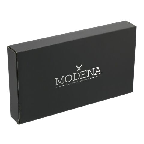 Modena 6-Piece Steak Knife Set Black | No Imprint | not available | not available