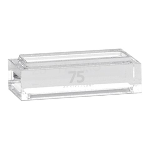 Stackable Clear Acrylic Bar Award White | No Imprint