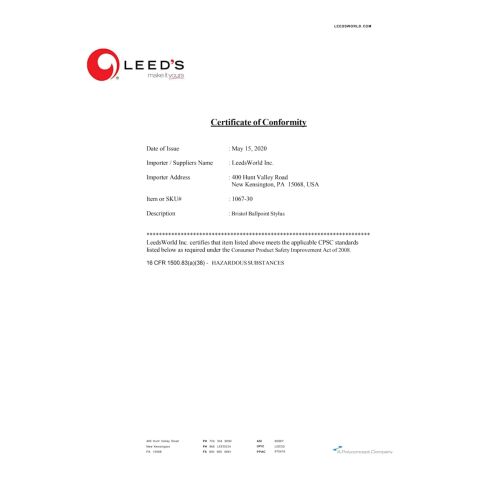 Bristol Ballpoint Stylus Standard | Silver | No Imprint | not available | not available