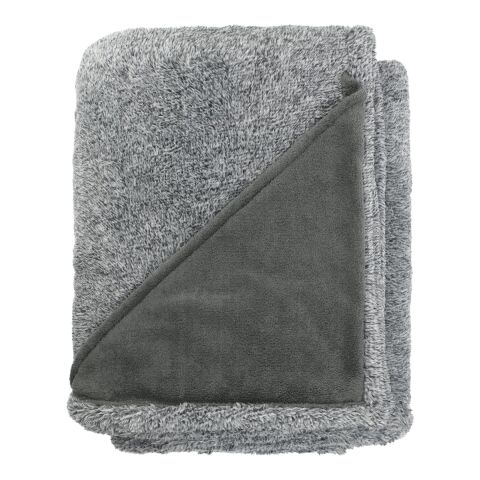 Heathered Fuzzy Fleece Blanket Charcoal | No Imprint | not available | not available