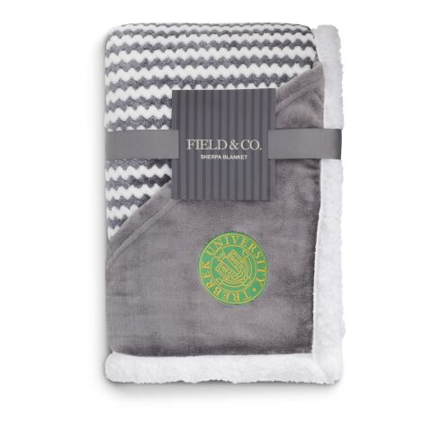 Field &amp; Co.® Chevron Striped Sherpa Blanket Gray | No Imprint | not available | not available
