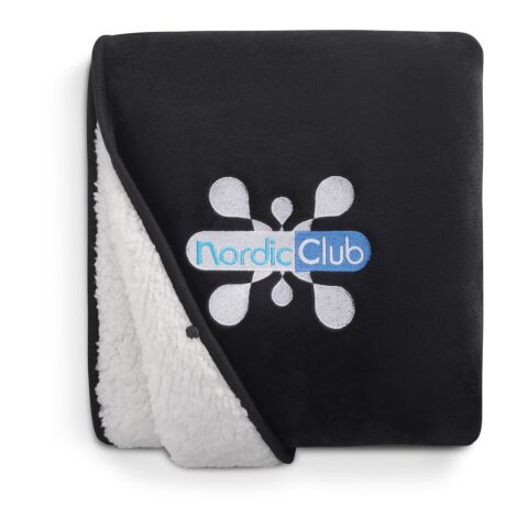 Oversized Wearable WFH Cozy Fleece Sherpa Blanket Black | No Imprint | not available | not available