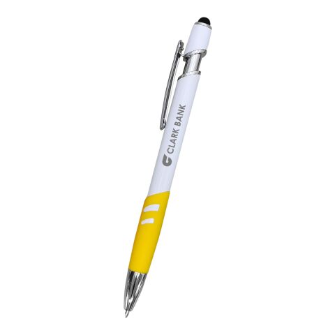 Landon Incline Stylus Pen White-Yellow | No Imprint | not available | not available