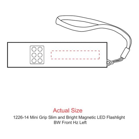 Mini Grip Slim and Bright Magnetic LED Flashlight Black | No Imprint | not available | not available