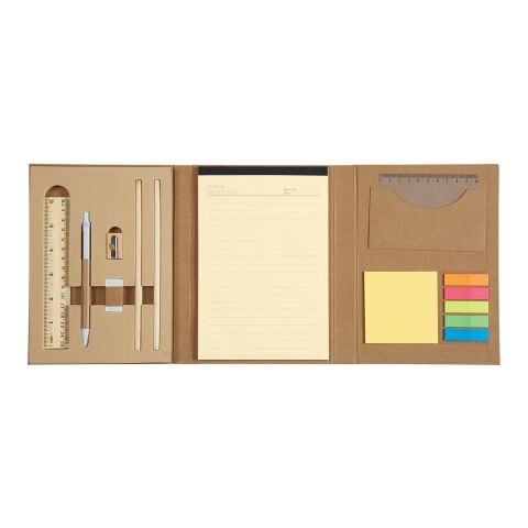 Eco-Inspired Tri-Fold Stationary Gift Set Beige | No Imprint | not available | not available