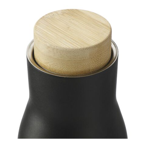 Shaco Copper Vac Bottle w/ FSC Bamboo Cap 17oz Standard | Black | No Imprint | not available | not available