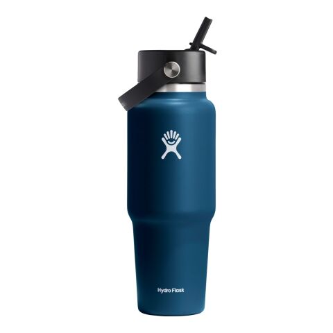 Hydro Flask® Travel Bottle w/ Flex Straw Cap 32oz Standard | Navy | No Imprint | not available | not available