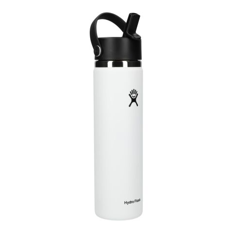 Hydro Flask® Wide Mouth w/ Flex Straw Cap 24oz White