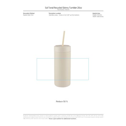 Sol Tonal Straw Tumbler 20oz Standard | Beige | No Imprint | not available | not available