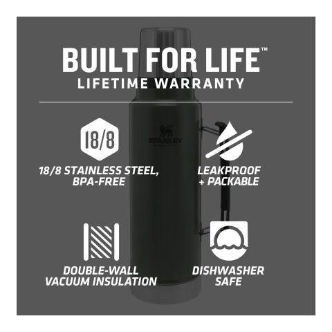 Stanley Legendary Classic Bottle 48oz Green | No Imprint | not available | not available