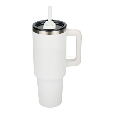 Pinnacle Recycled Travel Tumbler with Straw 40oz Standard | White | No Imprint | not available | not available