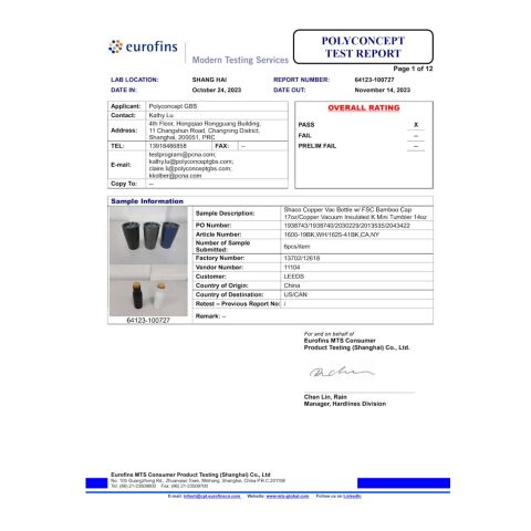 Copper Vacuum Insulated K Mini Tumbler 14oz Standard | Black | No Imprint | not available | not available