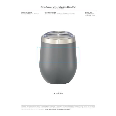 Corzo Cup 12oz 4 in 1 Gift Set Navy | No Imprint