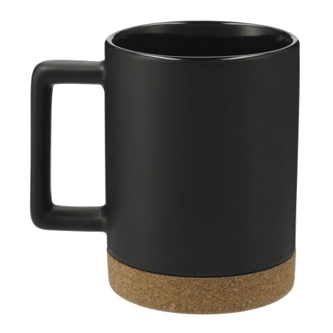 Bates 15oz Ceramic Mug w/ Cork Base Black | No Imprint | not available | not available