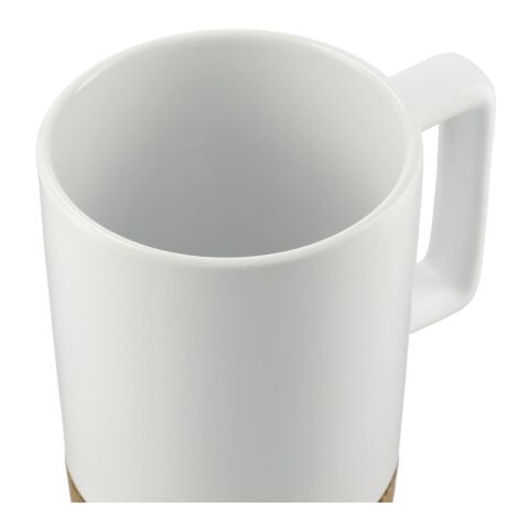 Bates 15oz Ceramic Mug w/ Cork Base White | No Imprint | not available | not available