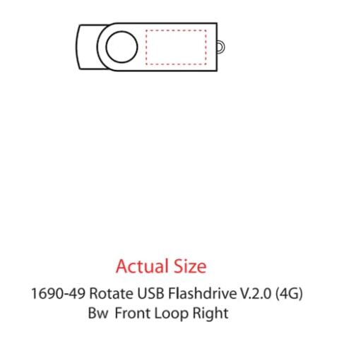 Rotate Flash Drive 4GB Standard | Royal Blue | No Imprint | not available | not available