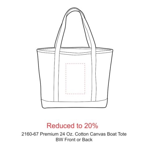 Baltic 24oz Cotton Canvas Tall Zippered Boat Tote Black