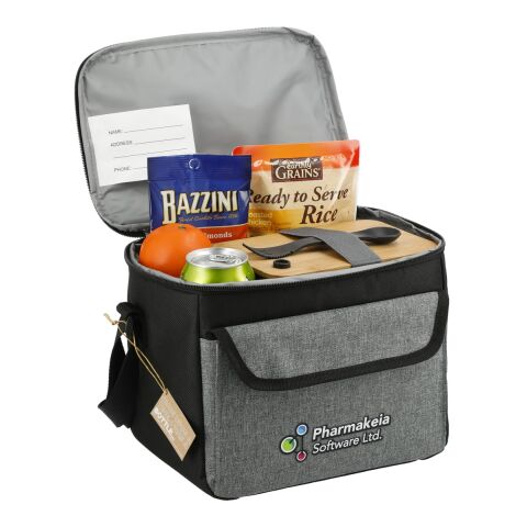 Recycled Boxy 9 Can Lunch Cooler Graphite | No Imprint | not available | not available