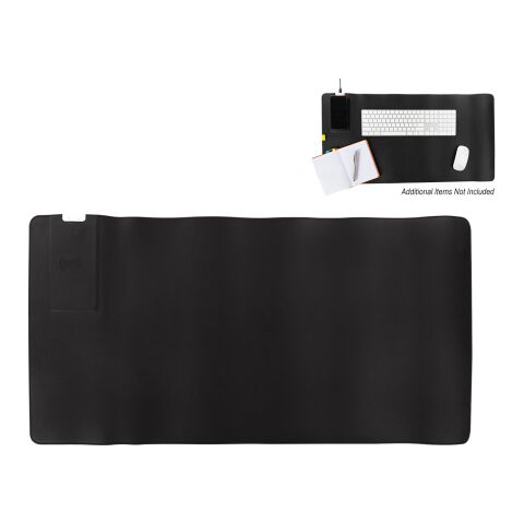 Desk Mat With 15W Wireless Charger Black | No Imprint | not available | not available
