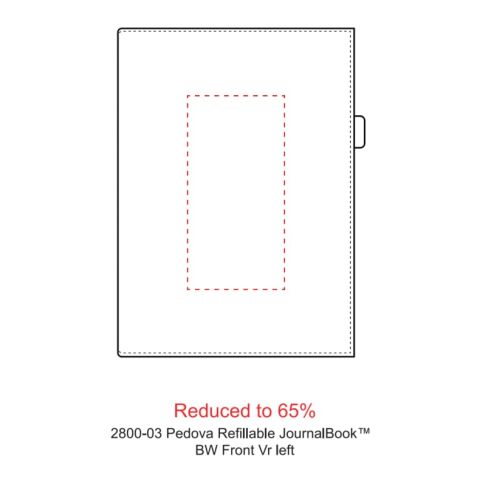 6&quot; x 8.5&quot; Pedova™ Refillable JournalBook® Black | No Imprint | not available | not available