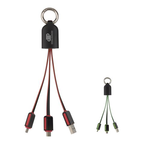 3-In-1 Light Up Charging Cables Frost Green | No Imprint