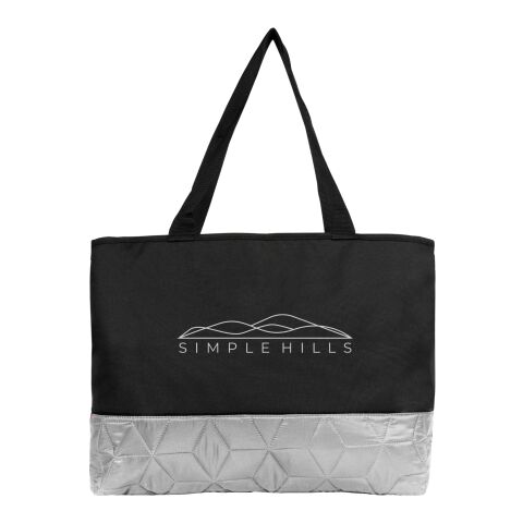 Heritage Quilted Tote Bag Black with Red | No Imprint | not available | not available