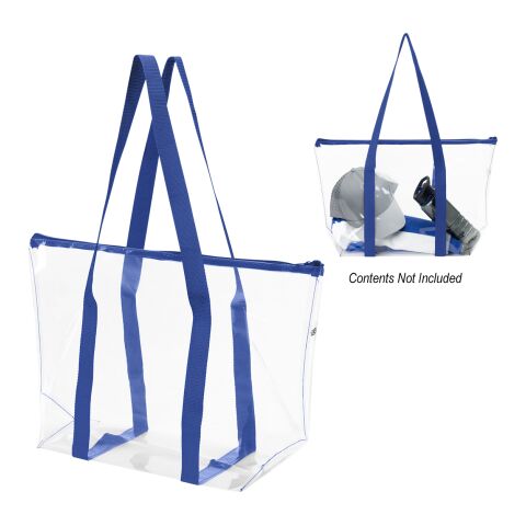 Laguna Beach Clear Tote Bag Royal Blue | No Imprint | not available | not available